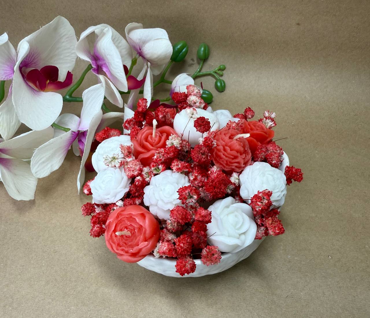 کاسه گل شمع