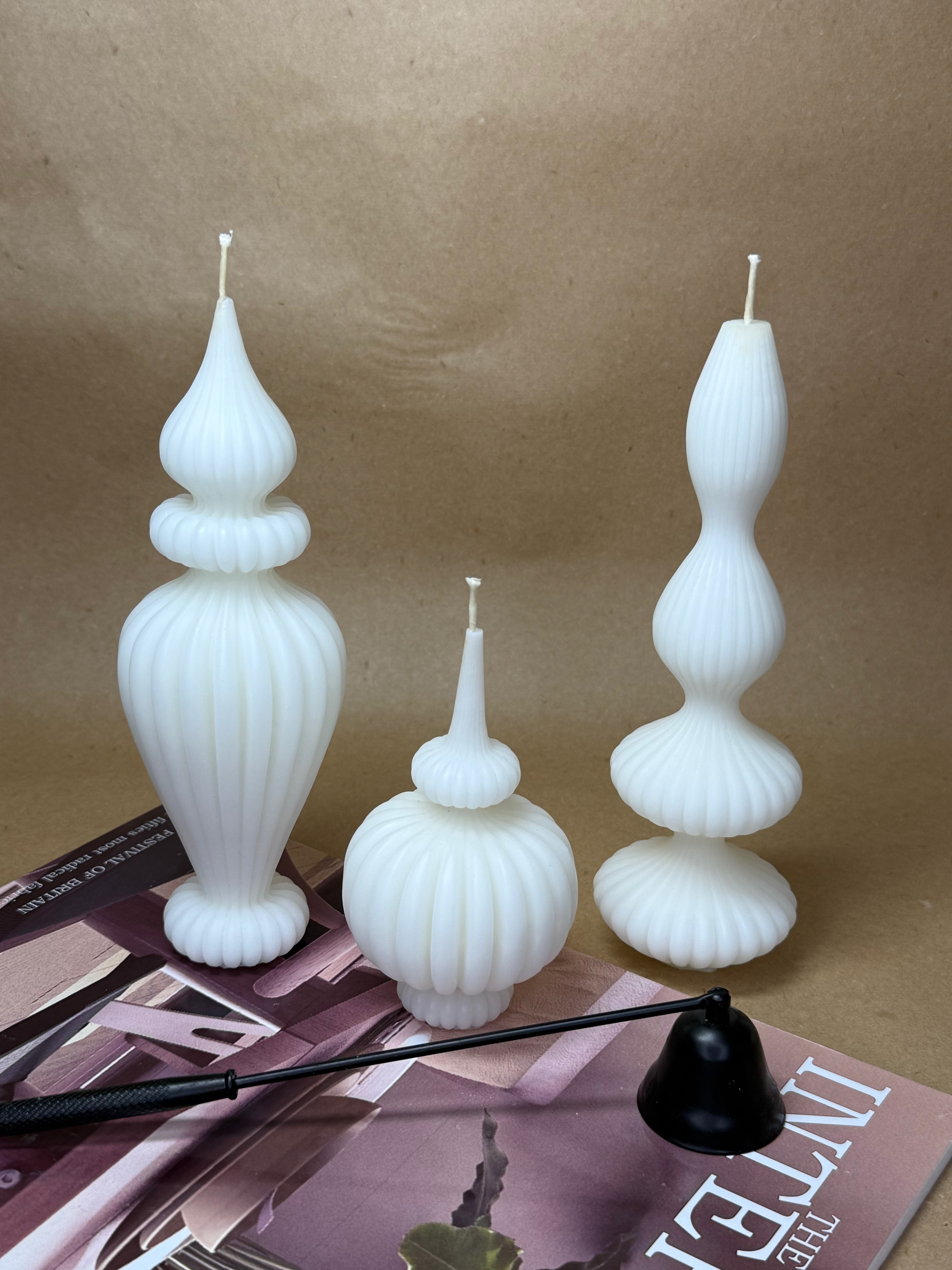 ست شمع مراکشی با سایزهای مختلف